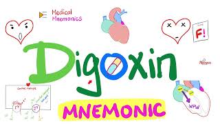 Digoxin Mnemonic  Cardiac Glycosides Inotropes  Cardiac Pharmacology  Cardiology [upl. by Ojimmas704]