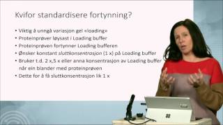 Fortynning av proteiner i loading buffer [upl. by Latreece]