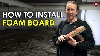 Best Way To Install Foam Board Insulation to Crawl Space Walls with Hilti DX  Crawlspace Insulation [upl. by Yert]