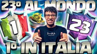 TOP 23 AL MONDO E 1° IN ITALIA CON MORTAIO INIZIO STAGIONE SCOPPIETTANTE  CLASH ROYALE ITA [upl. by Anahtor]