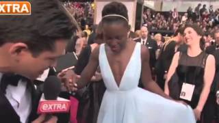 Jared Leto and Lupita Nyongo getting romantic [upl. by Eiral]