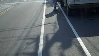 101408 pedestrian opens car door into bike lane [upl. by Czarra]