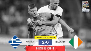 Greece 20 Ireland Bakasetas and Mantalos Secure Nations League Win [upl. by Etnad12]