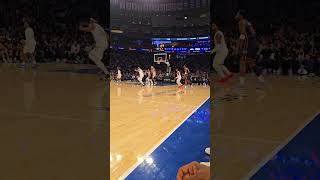 Courtside at Madison Square Garden Knicks vs Cavs basketball nba [upl. by Euk]