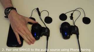 Music Sharing on Two Sena SMH10 Headsets [upl. by Dawna]