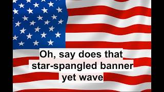 The StarSpangled Banner Karaoke no guide [upl. by Odilo]