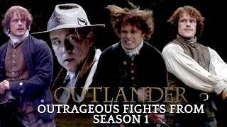 Outlander  Most Outrageous Fights From Season 1 [upl. by Esmaria]