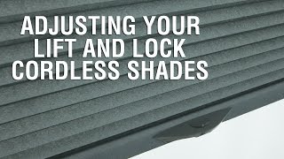 How to Adjust the Tension and Level of Your Lift and Lock Cordless Shades [upl. by Blount629]