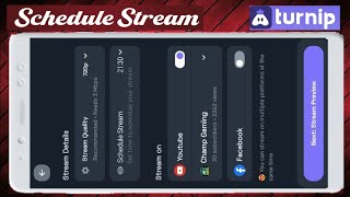 how to schedule Stream in turnip  Turnip Tutorials  turnip streaming problem [upl. by Olfe]