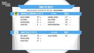 Banstead CC 1st XI v Bromley Common CC 1st XI [upl. by Obbard]