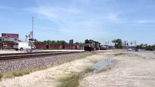 Van drives through railroad crossing gate  McDonnell Rd St Louis MO 06182013 [upl. by Eimac]