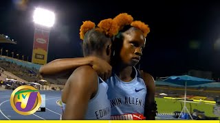 Tina Clayton Wins Boys amp Girls Champs 2022 100m Finals mustwatch tvjnews [upl. by Dilahk813]