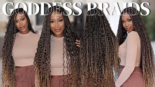 Braid My Hair With Me BOHO GODDESS BOX BRAIDS Tutorial for Beginners Learn How To Braid Like a Pro [upl. by Annail]