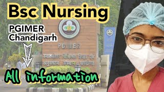 PGIMER Chandigarh BSc Nursing 2023 Exam Dates Application Eligibility Fees Syllabus bscnursing [upl. by Aihsenek301]