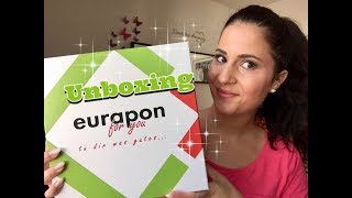 Unboxing  Eurapon for you  Tu dir was gutes  Naika [upl. by Ennairej]