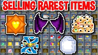 SELLING MY RAREST ITEMS IN GROWTOPIA [upl. by Munster]