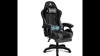 ALFORDSON Gaming Chair with Massage ° Recline Ergonomic Executive with Footrest amp Adjustable height [upl. by Arnoldo]