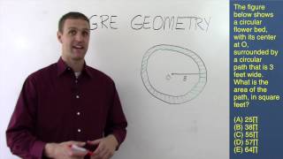 GRE Prep  Geometry  Finding Area of Shaded Regions [upl. by Winthrop]