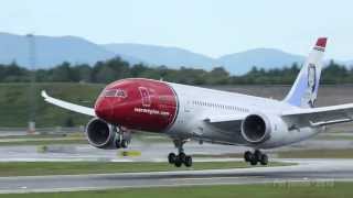 Norwegian Air Shuttle B7878 Dreamliner from a plainspotters viewpoint [upl. by Kliber]