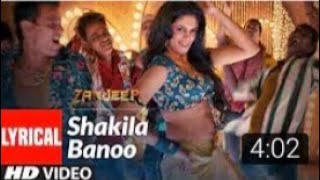 Shakila Banoo Full Lyrical Video Song  Shreya Ghoshal  Priyanka Chopra Ram Charan TSeries 433K [upl. by Sonitnatsnok]