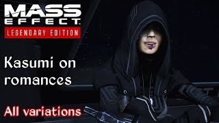 Mass Effect 2  Kasumi comments on every romance [upl. by Madian]