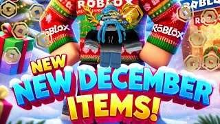 DECEMBER 2024s New Holiday Roblox Items Revealed [upl. by Eisdnyl]