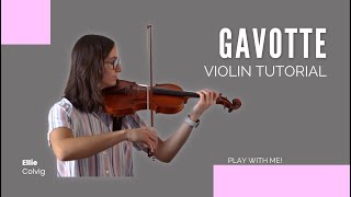 Gavotte  Suzuki Violin Book 1 [upl. by Gunter422]