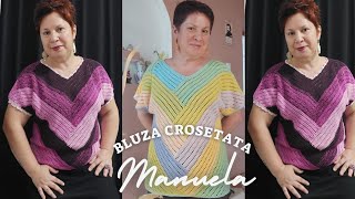 Bluza crosetata Manuela Partea I [upl. by Marleen]