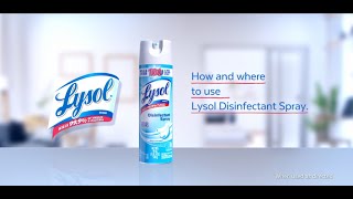 How and where to use Lysol Disinfectant Spray [upl. by Blithe]