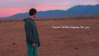 Alec Benjamin  If I Killed Someone For You Official Lyric Video [upl. by Judenberg126]