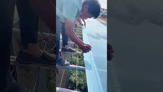 PVC film installation process for vegetable greenhouses [upl. by Cloutman476]