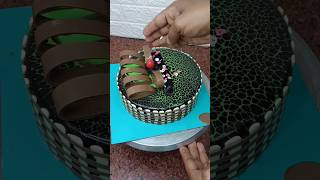 chocolate mirror glaze cake decorating youtubeshorts shorts viral chocolatecake [upl. by Naud413]