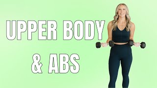 35 min Upper Body amp Ab strength workout  all levels [upl. by Nelia276]