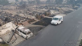 Postal Worker Still Delivers Mail Despite Flames That Leveled California Homes [upl. by Skolnik]