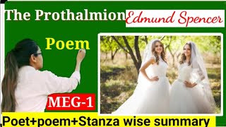 The prothalmion poem by Edmund Spencer stanza wise summarymeg1ignou [upl. by Johnette]