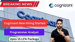 Cognizant Jobs  OFF Campus Drive For Programmer Analyst [upl. by Frankhouse]