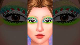 Eye art makeup tutoring level10 doll eye makeup complete shortvideo makeup game 💖🌹 [upl. by Akoyin]