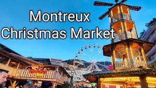 Most beautiful Christmas market in Switzerland 2024  Montreux Switzerland🇨🇭Meet flying Santa🧑‍🎄🎄✨ [upl. by Anirrehs]