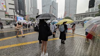 【高画質FHDライブカメラ】雨の渋谷スクランブル交差点 定点カメラ Shibuya scramble crossing fixed point【live camera】20240628 [upl. by Weider]