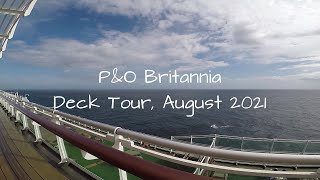 PampO Britannia Open Deck Tour [upl. by Mauve]