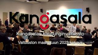 Kangasalan valtuuston maaliskuun 2023 kokous [upl. by Rust515]