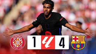 GIRONA VS BARCELONA 14 LA LIGA 202425  MATCH REVIEW [upl. by Obmar]