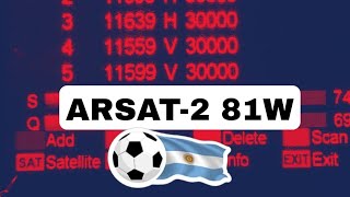 ARSAT2 81W EL FTA DEL DEPORTE [upl. by Essined]