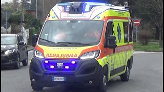 NEW Ambulanza PA Ass Vol Giovanni Paolo II in emergenza  Italian ambulance responding code 3 [upl. by Leighland]