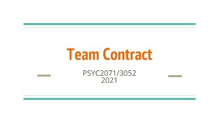 Team contract short tutorial  Katy Tam  HKU PSYC 3052 2071 courses [upl. by Eynttirb505]