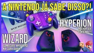 NYXI WIZARD e HYPERION os INCRÍVEIS controles tipo JoyCon pra Nintendo Switch Melhor que original [upl. by Gabey]