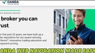 Oanda Web Tutorial Oanda website Navigation for Forex Trading oanda oandaexchange oandalive [upl. by Verine]