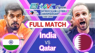 India vs Qatar  Full Match  PPTV 2021 Asian Sr mens JVA Volleyball Championship  Pool A [upl. by Arema]