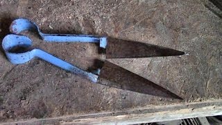 How To Sharpen Sheep Shears And The Trick To Using Them Successfully [upl. by Nawotna]