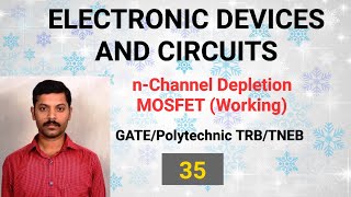 Working of Depletion MOSFET  N Channel  De MOSFET [upl. by Cloots]